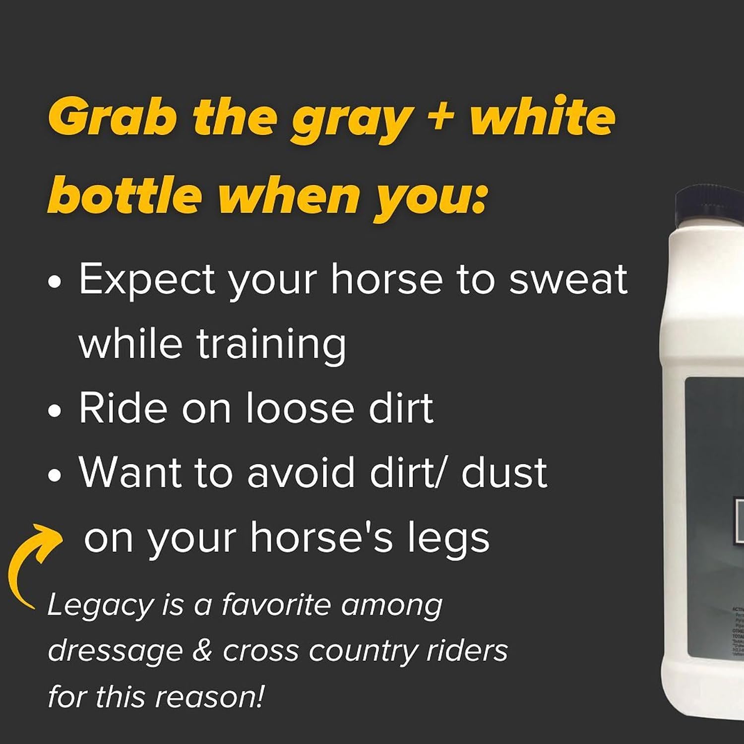 Pyranha Legacy Fly Spray for Horses – Sweat-Resistant Water-Based Citronella Insect Repellent, 32 oz