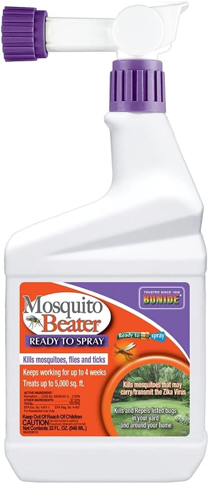 Bonide Mosquito Beater RTS 32 oz – Ready-to-Spray Mosquito & Insect Killer