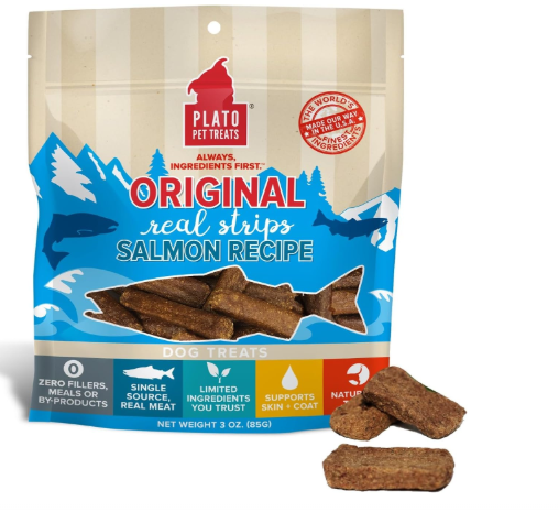 PLATO Original Real Strips Salmon – 3 oz