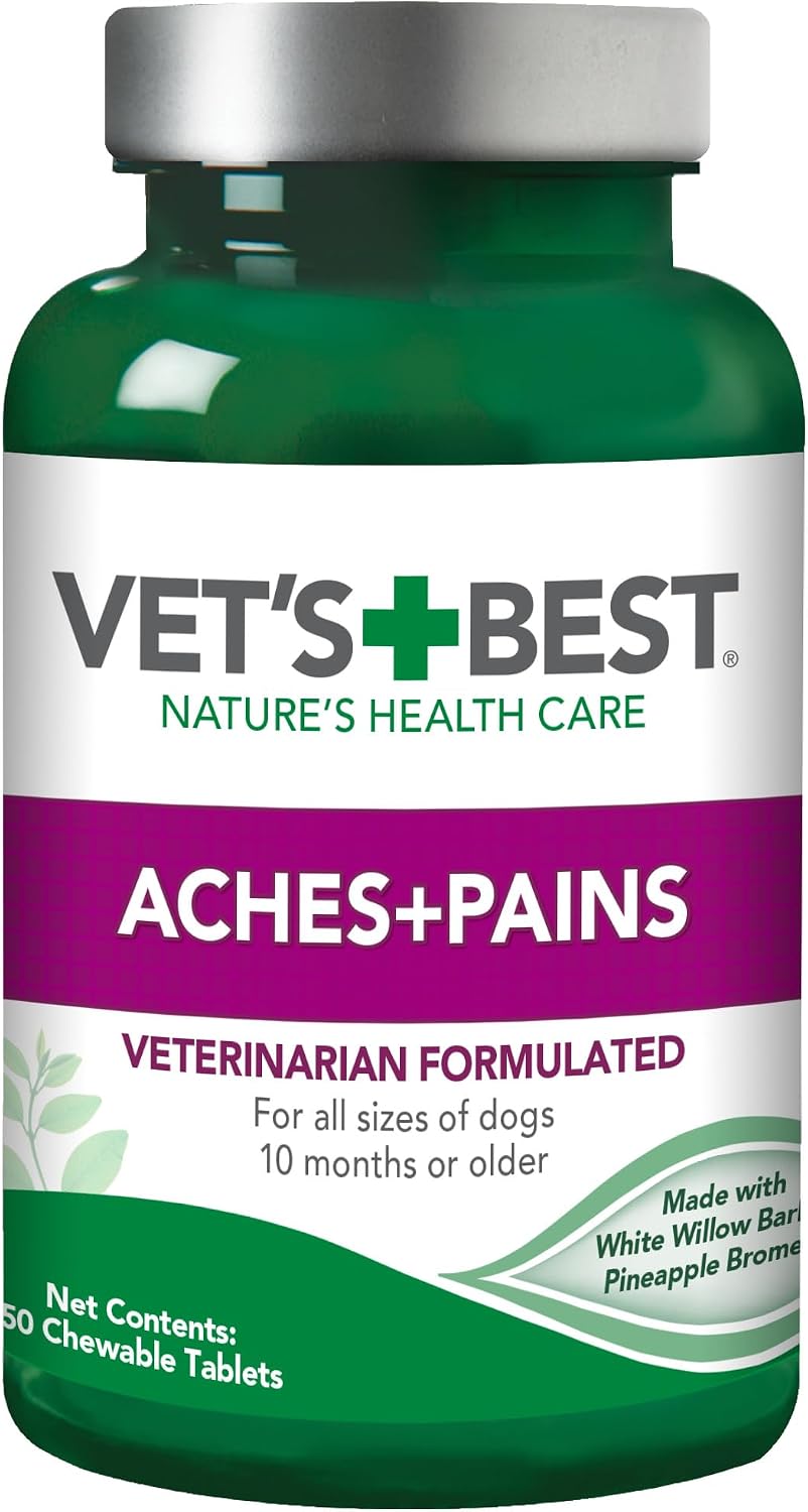 Vet's Best Hip & Joint Supplement for Dogs, Glucosamine, 50 Chew Tablets