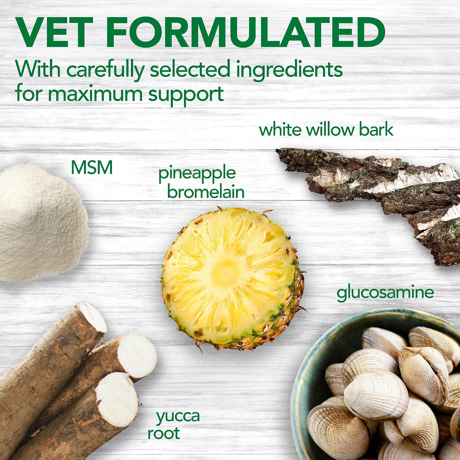 Vet's Best Hip & Joint Supplement for Dogs, Glucosamine, 50 Chew Tablets