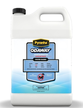 Pyranha Odaway Concentrated Odor Eliminator & Absorber for Barns, Kennels & Livestock – 1 Gallon