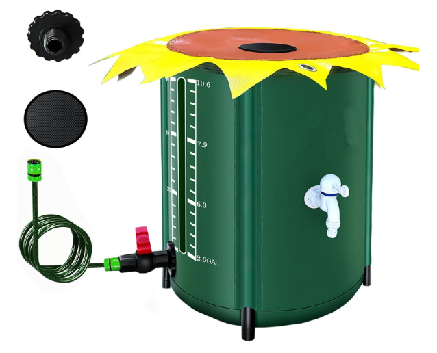 52 Gallon Collapsible Rain Water Collection Barrel System