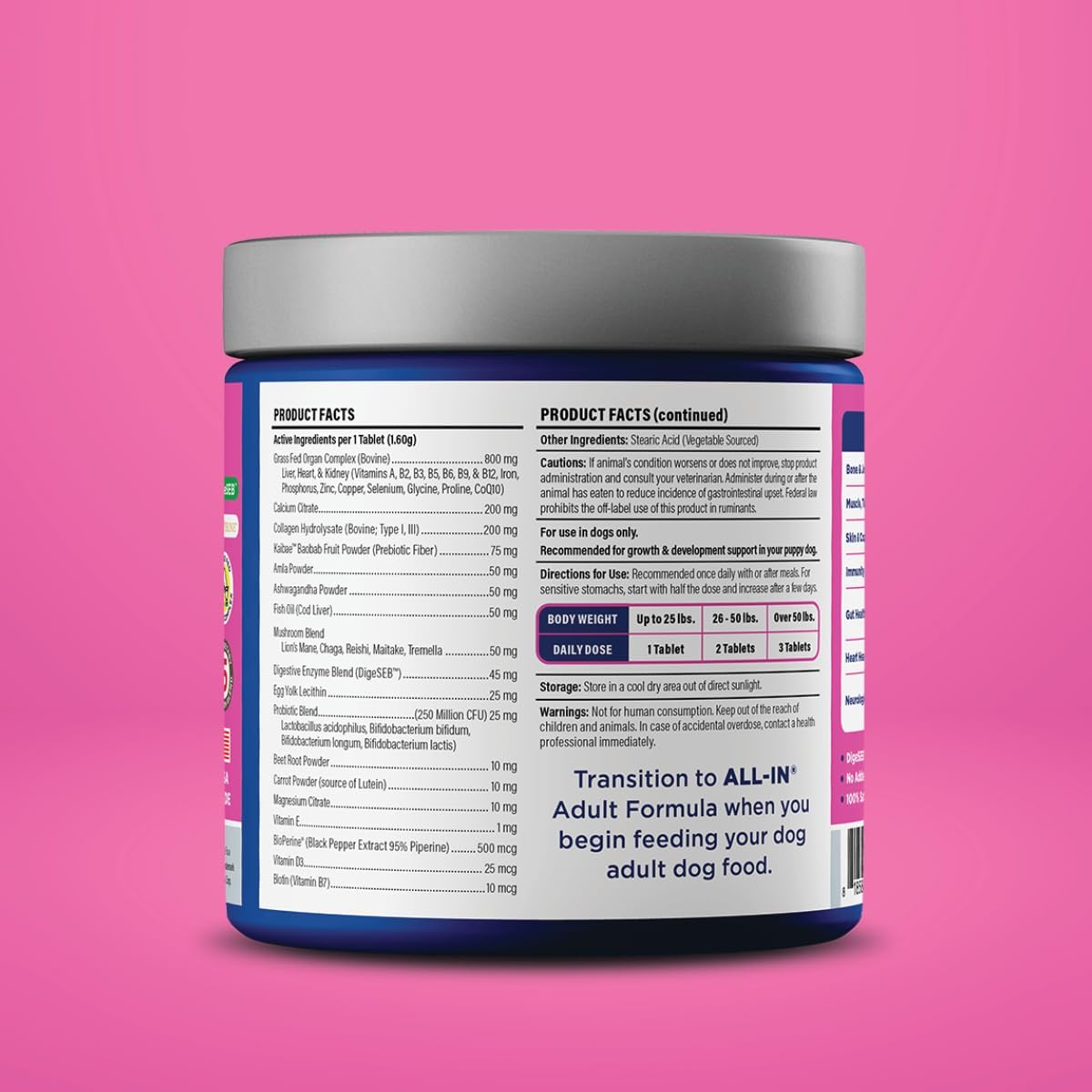 Vetericyn ALL-IN 1 Puppy Supplement – 90 Tablets