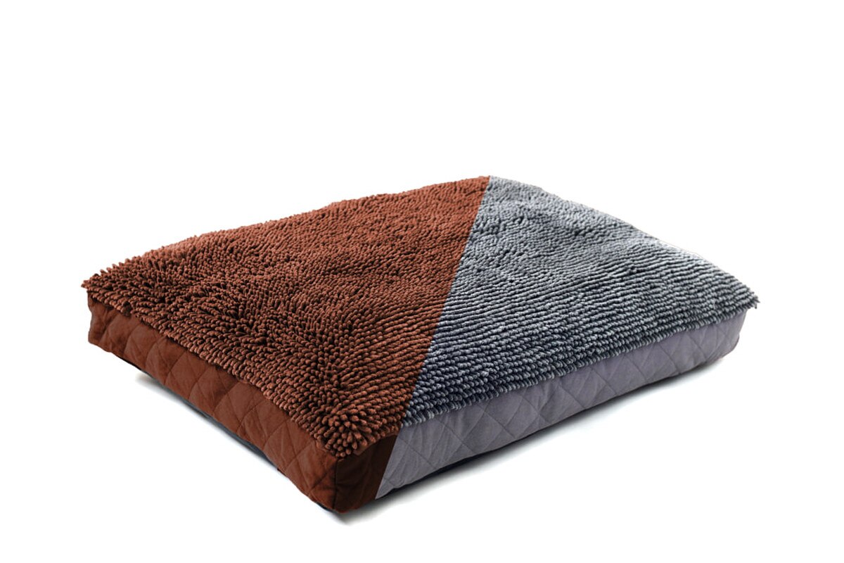 Dog Gone Smart Dirty Dog Rectangle Dog Bed – Plush Microfiber, Removable Washable Cover