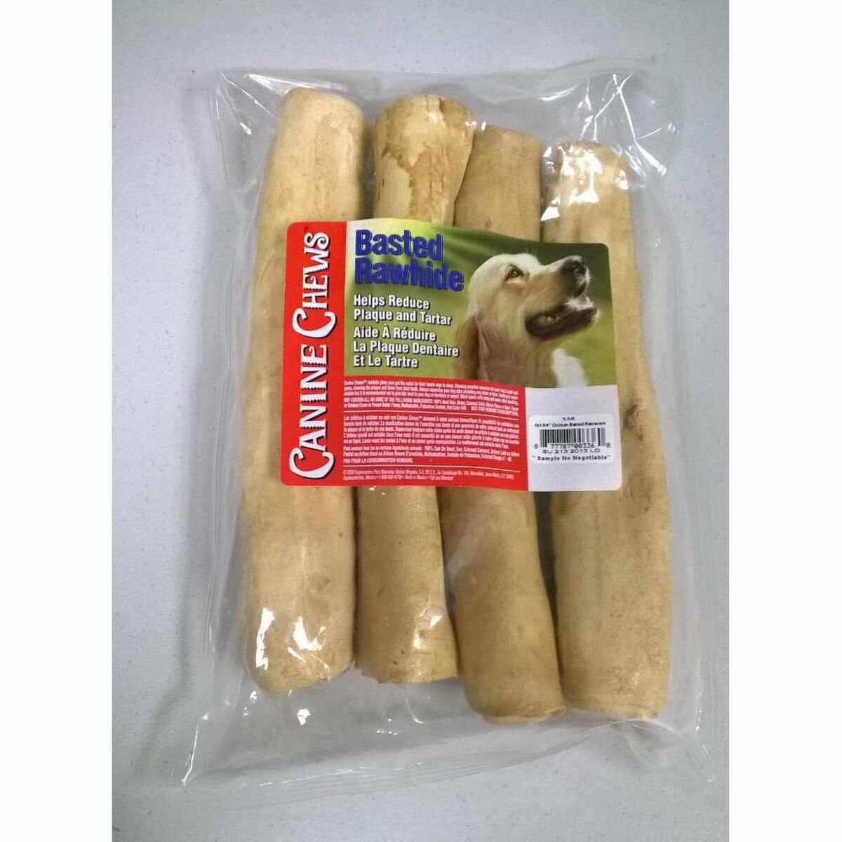 4-Pack 10-Inch Chicken Flavor Retriever Rolls – Long-Lasting Rawhide Dog Chews