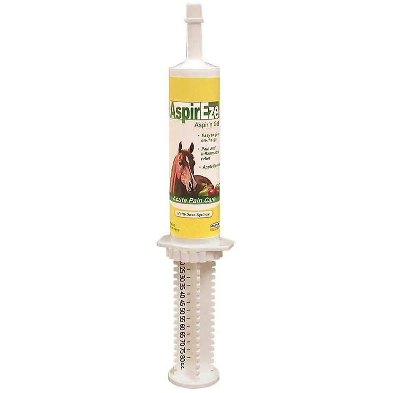 Durvet AspirEze Aspirin Equine Gel for Horses – 80cc Apple-Flavored Pain & Inflammation Relief