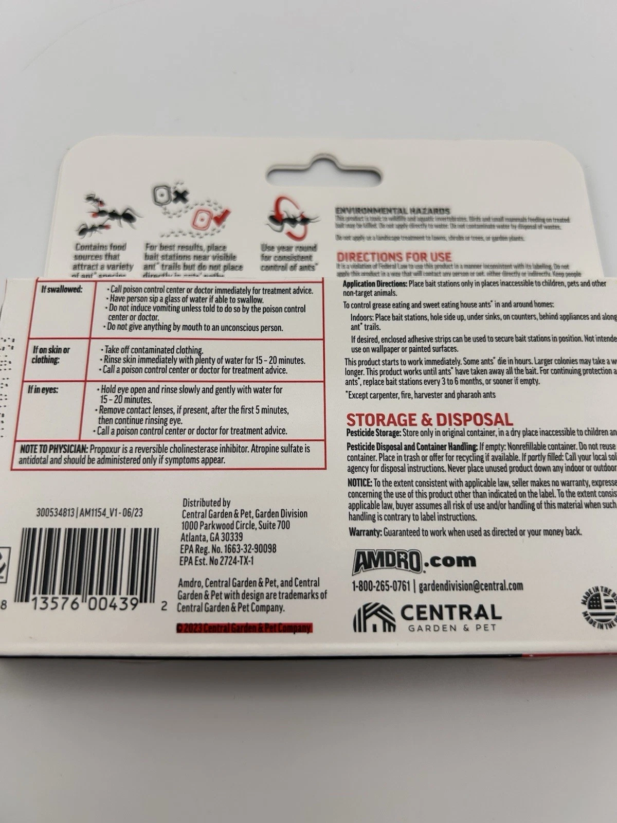 AMDRO Ant Killing Bait Stations 4pk