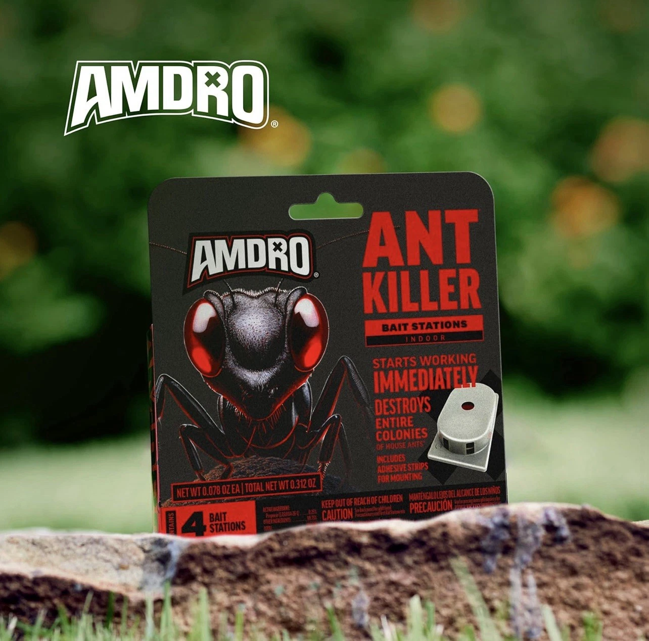 AMDRO Ant Killing Bait Stations 4pk