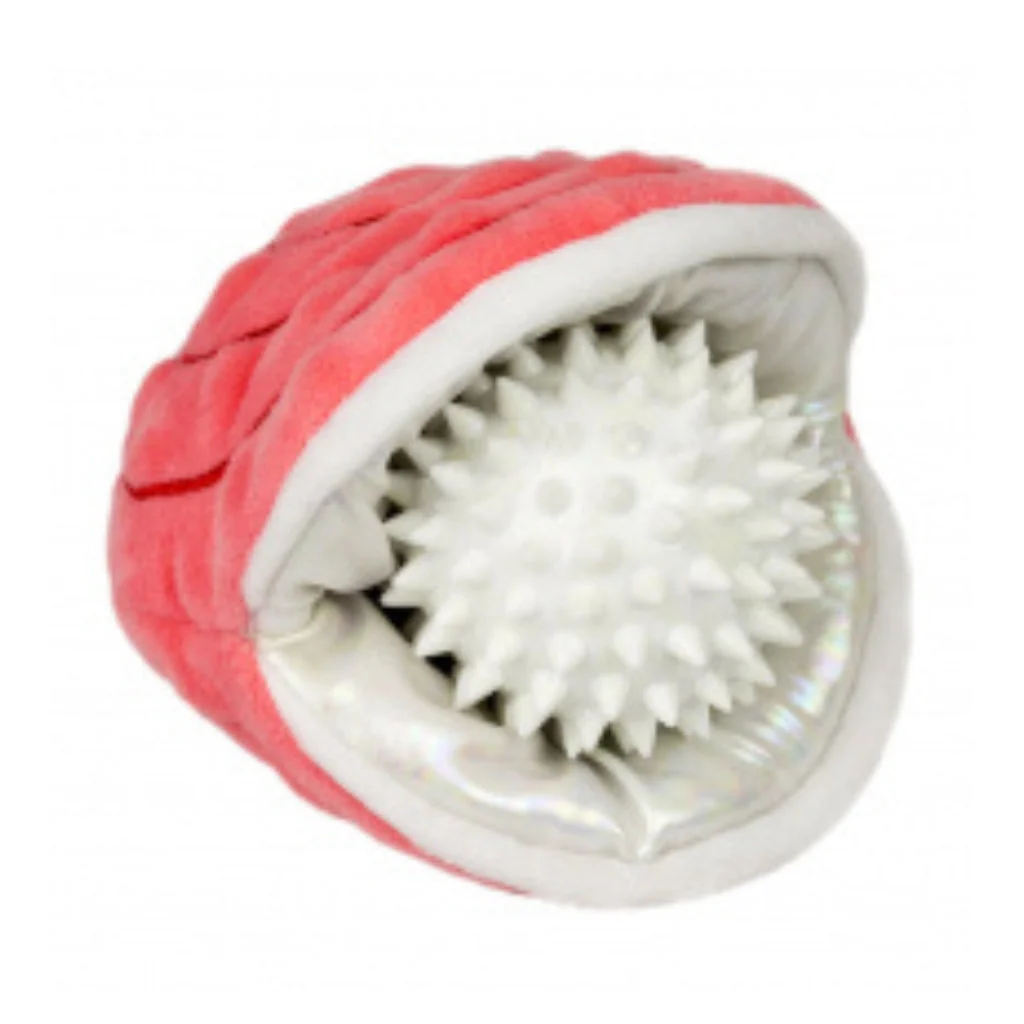 Tall Tails 2-in-1 Oyster Dog Toy with Pearl – 5 Inch