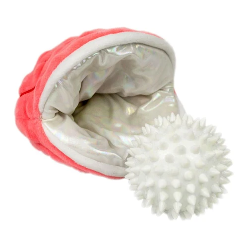 Tall Tails 2-in-1 Oyster Dog Toy with Pearl – 5 Inch