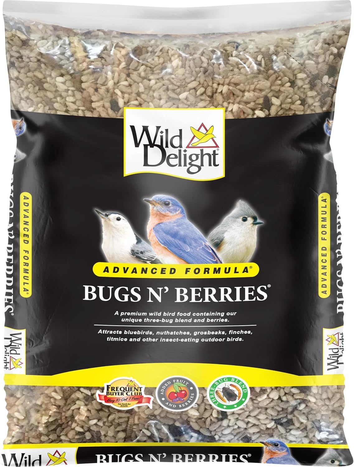 Wild Delight Bugs N Berries Wild Bird Seed – 4.5 lb