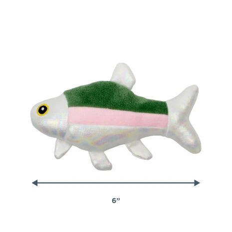 Tall Tails Hide & Seek Bait Bucket Plush Puzzle Dog Toy – 9 Inch, with 2 Minnows