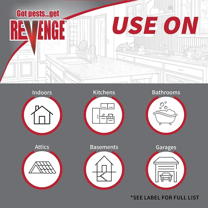 Revenge Invisible Roach Bait with Puffer Applicator