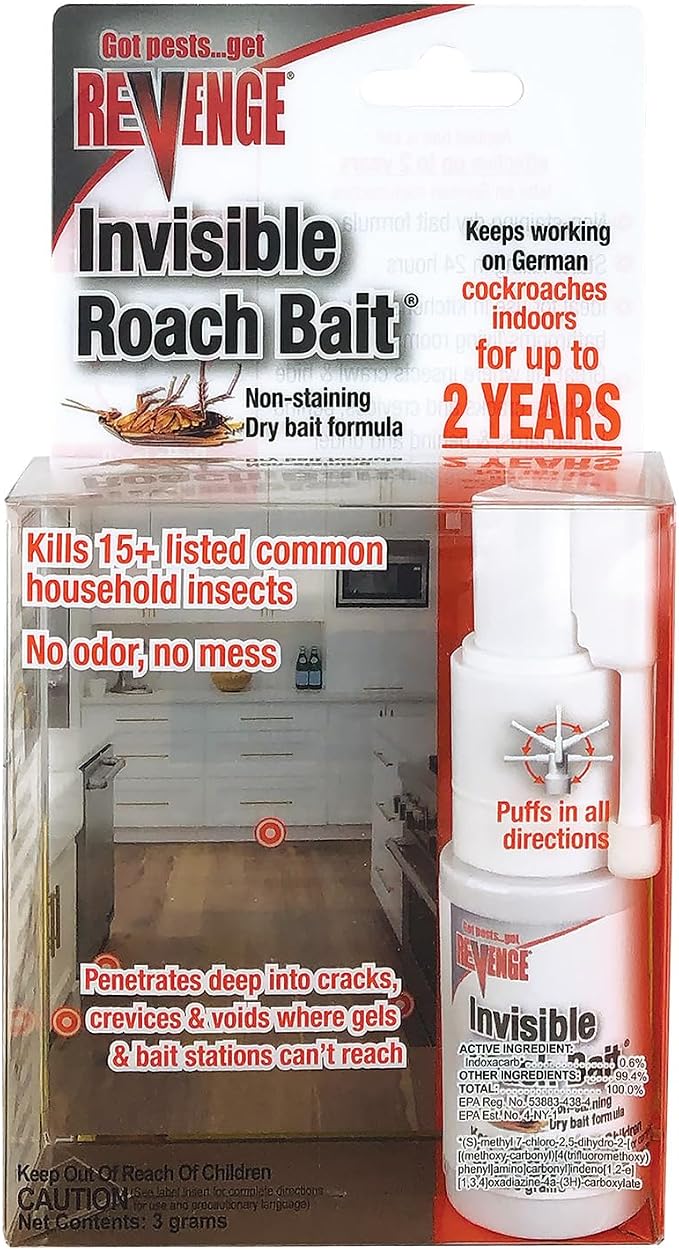 Revenge Invisible Roach Bait with Puffer Applicator