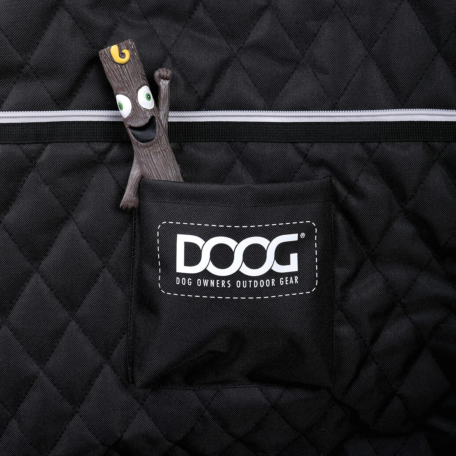 DOOG Dog Car Seat – Black, Small Dog Travel Booster Seat for Safe & Comfortable Car Rides