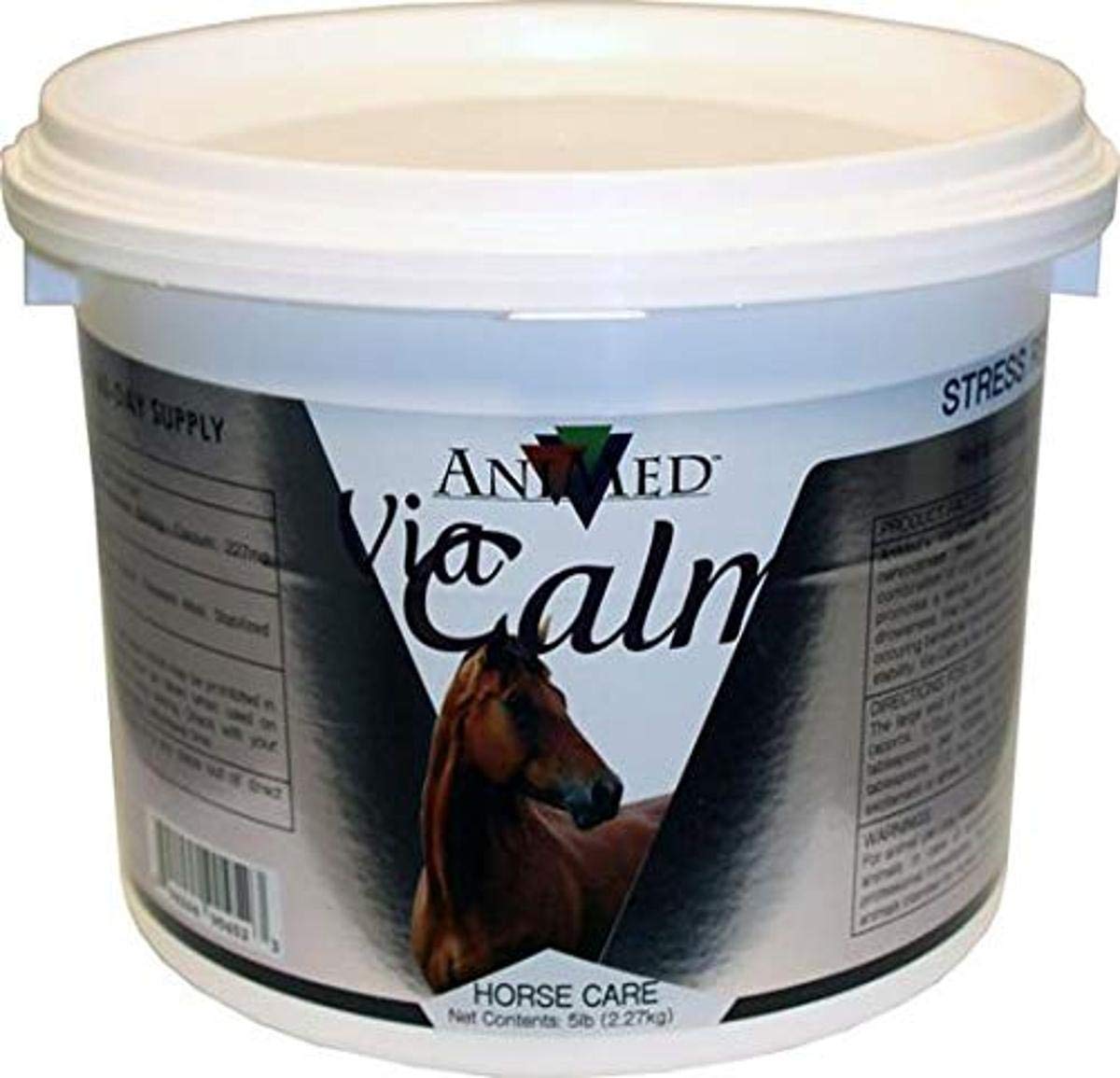 AniMed Via-Calm Horse Calming Supplement 5 lb – L-Tryptophan, Thiamine, Calcium & Magnesium with Live Yeast
