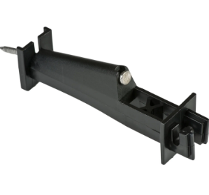 Patriot Wood Post Slant Nail 5" Insulator – Black