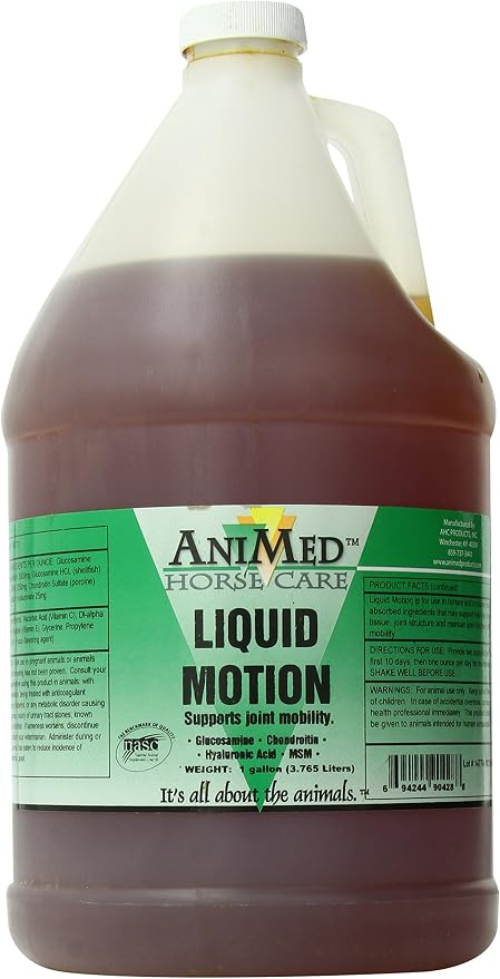 Liquid Motion 1 Gallon – Horse Joint & Mobility Supplement for Healthy Movement & Flexibility