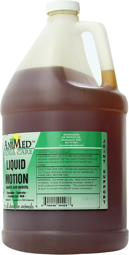 Liquid Motion 1 Gallon – Horse Joint & Mobility Supplement for Healthy Movement & Flexibility