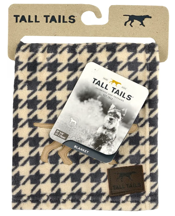 Tall Tails Houndstooth Dog Blanket