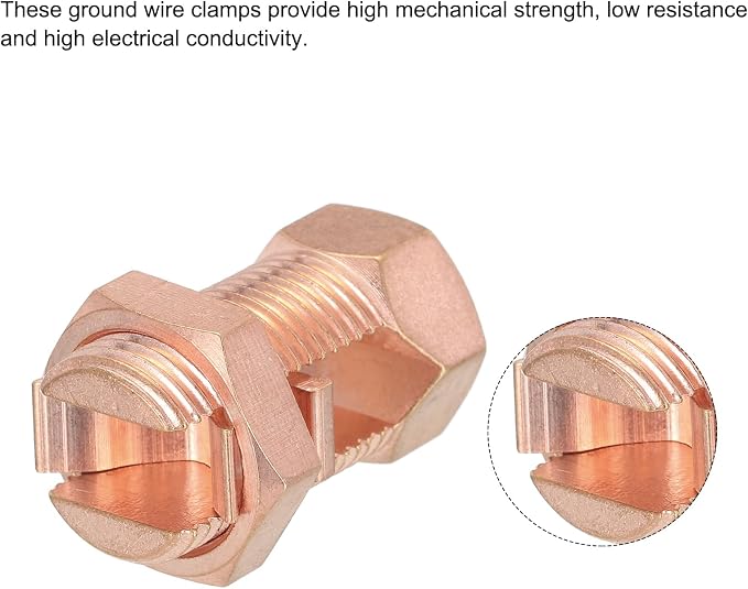Dare 2083-3 Split Bolt Line Clamp 3 Pack – Zinc Electric Fence Wire & Grounding Connectors