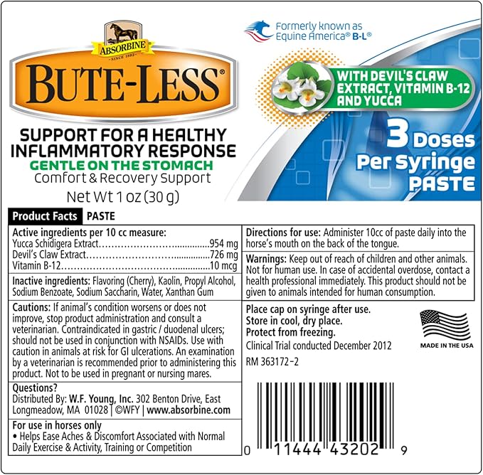 Bute-Less Paste 30gm Syringe