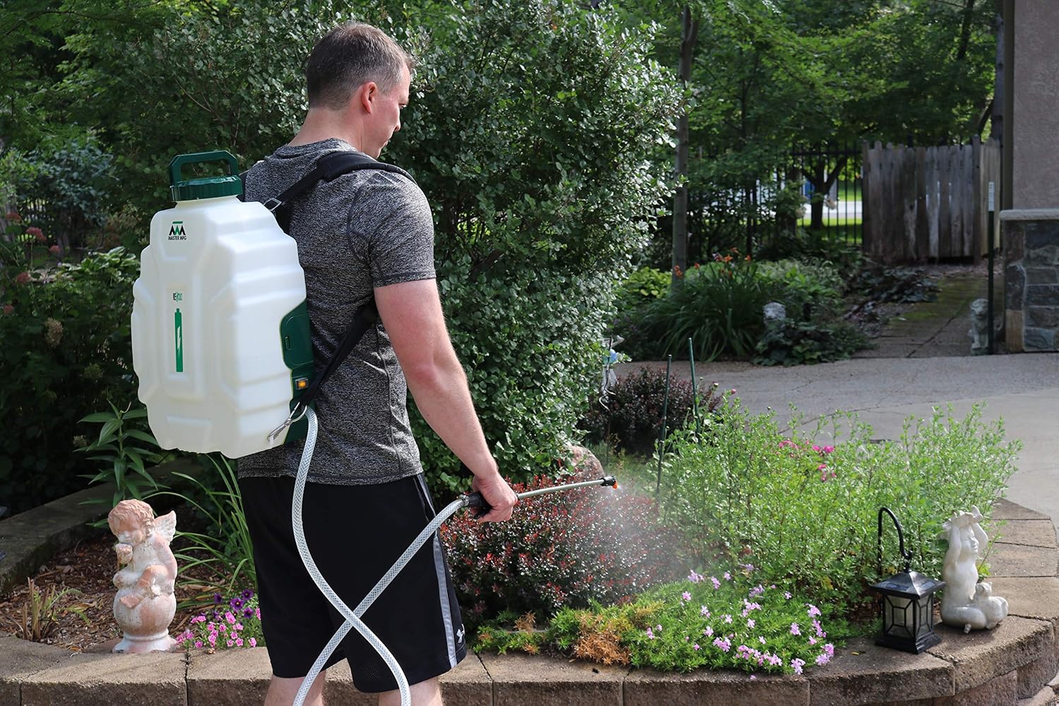 Master Manufacturing Revolt Lithium-Ion Series Rechargeable 4 Gallon Backpack Sprayer - 1.0GPM White