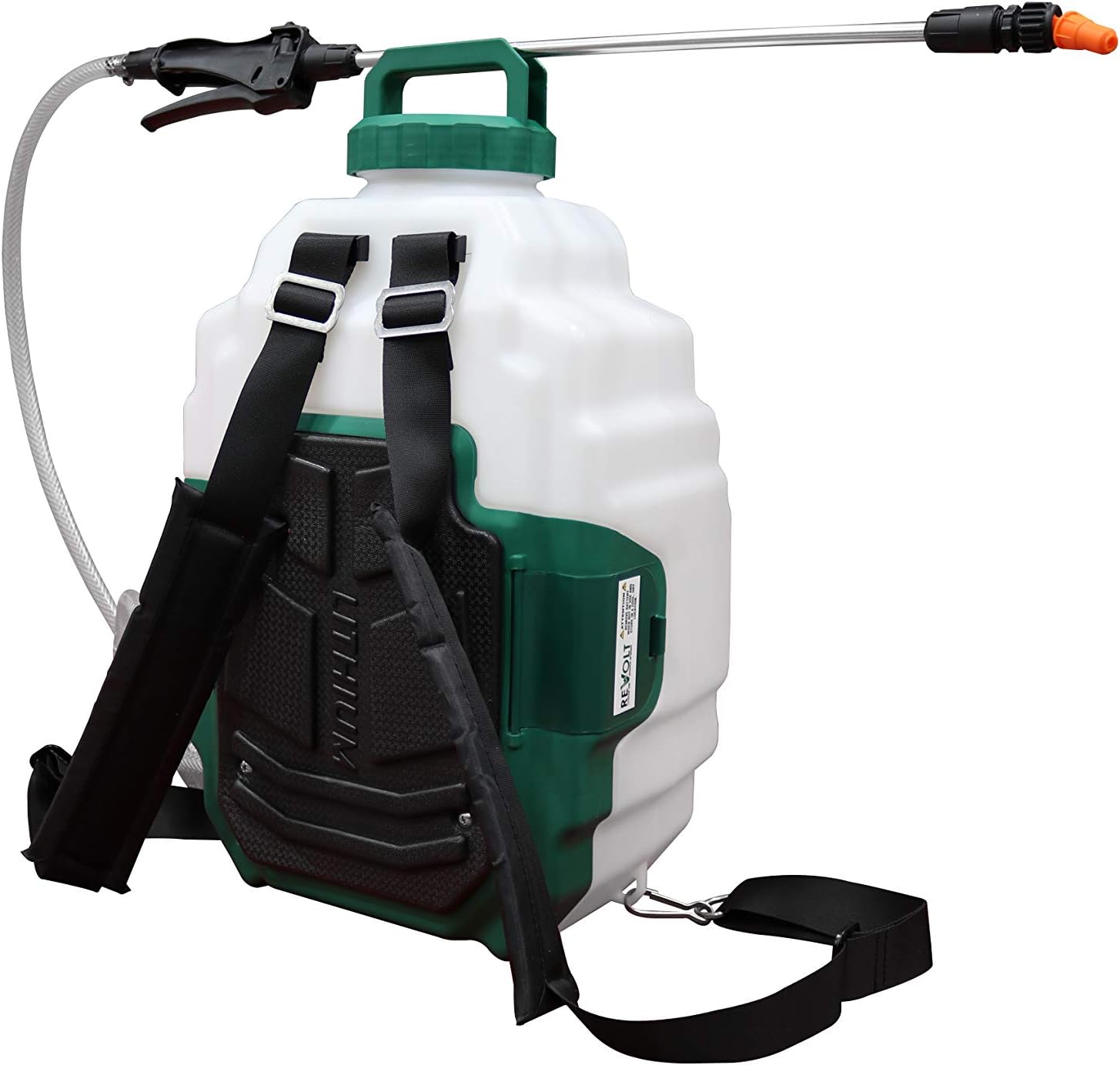 Master Manufacturing Revolt Lithium-Ion Series Rechargeable 4 Gallon Backpack Sprayer - 1.0GPM White