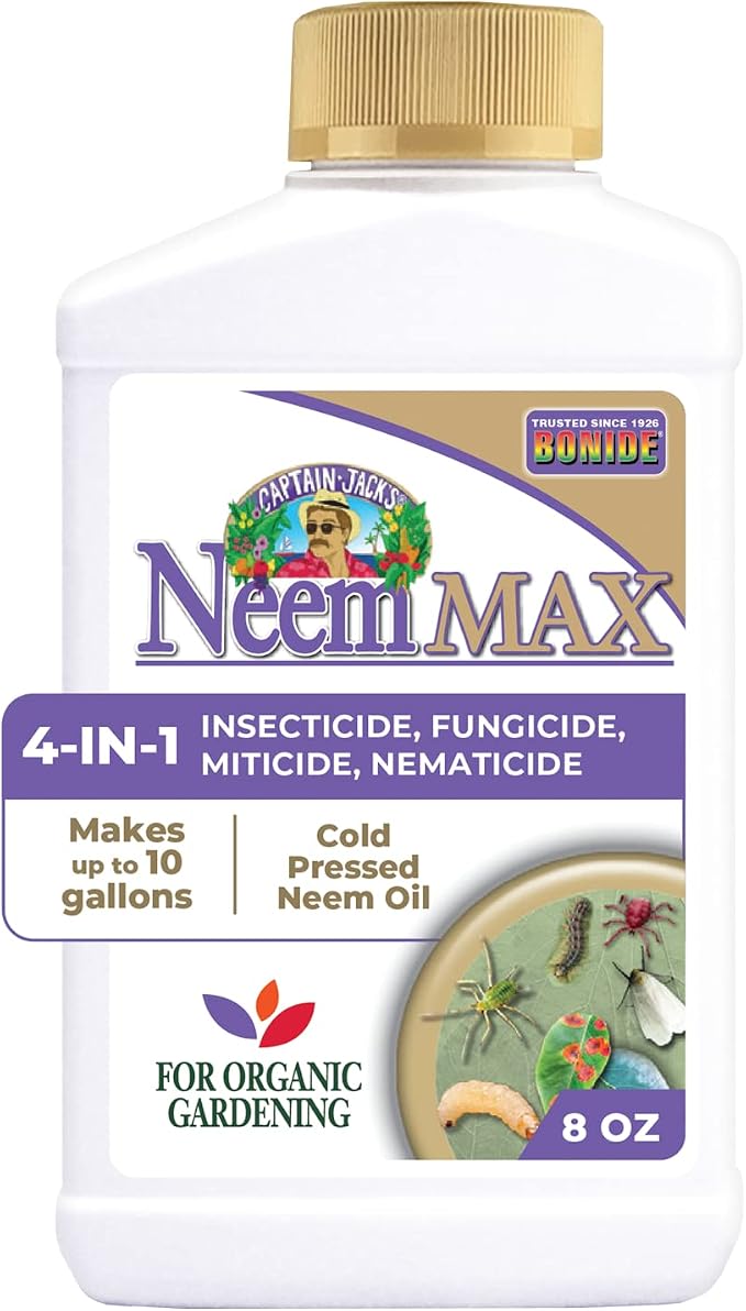 Bonide Neem Max – Neem Oil Concentrate Insecticide, Fungicide & Miticide for Organic Gardening, 16 oz