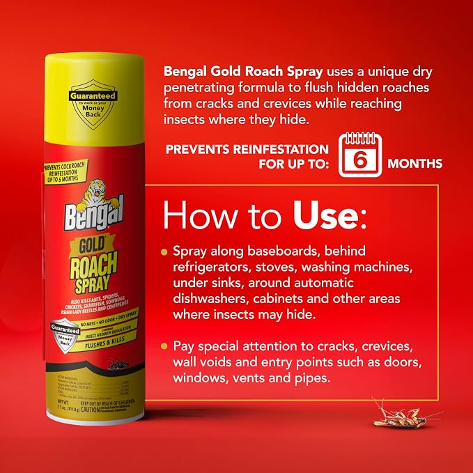 GOLD ROACH SPRAY 11OZ.