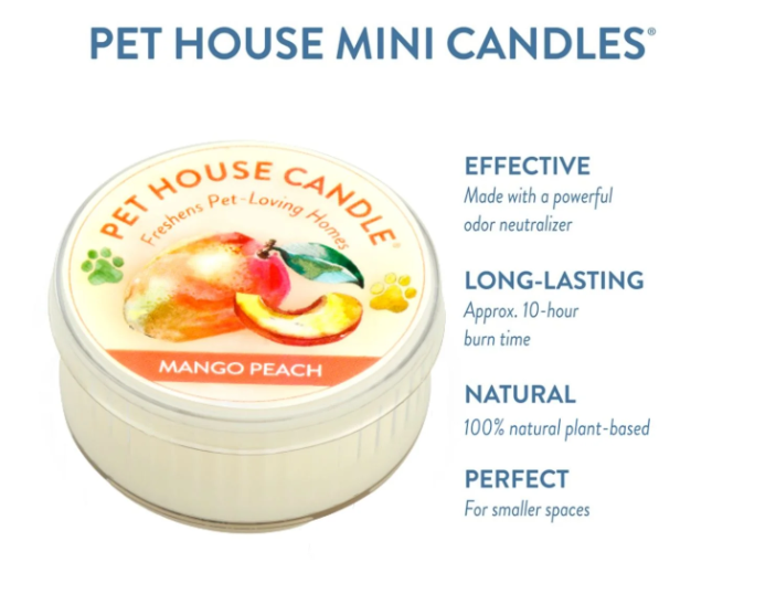 One Fur All® Pet House Mango Peach Mini Candle — image 2