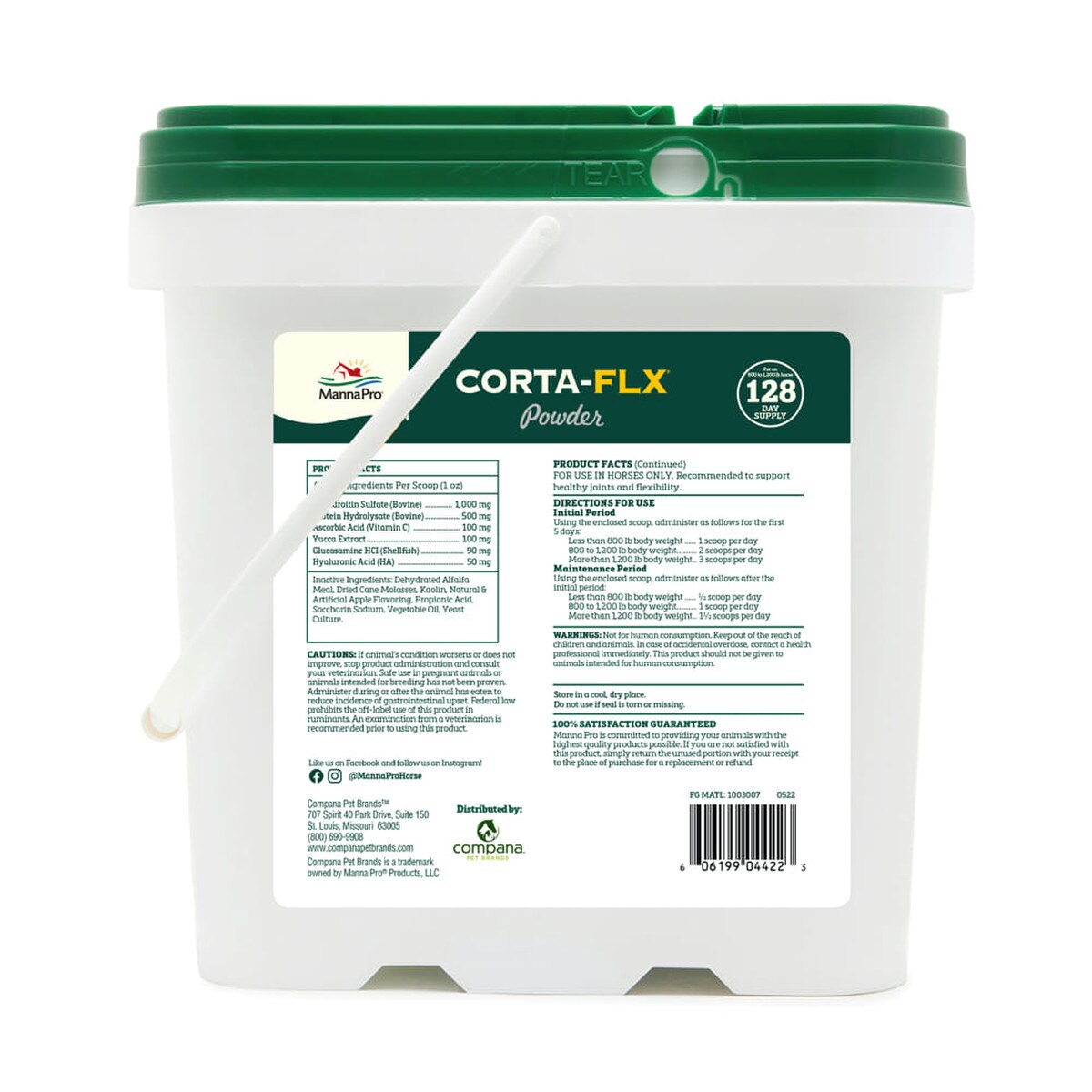 Corta-FLX Equine Joint Supplement Powder, Supports Joint Health, Mobility, Flexibility, Cartilage Protection, Joint Comfort, Quick Absorption, Daily Joint Support, Performance, 8 lb