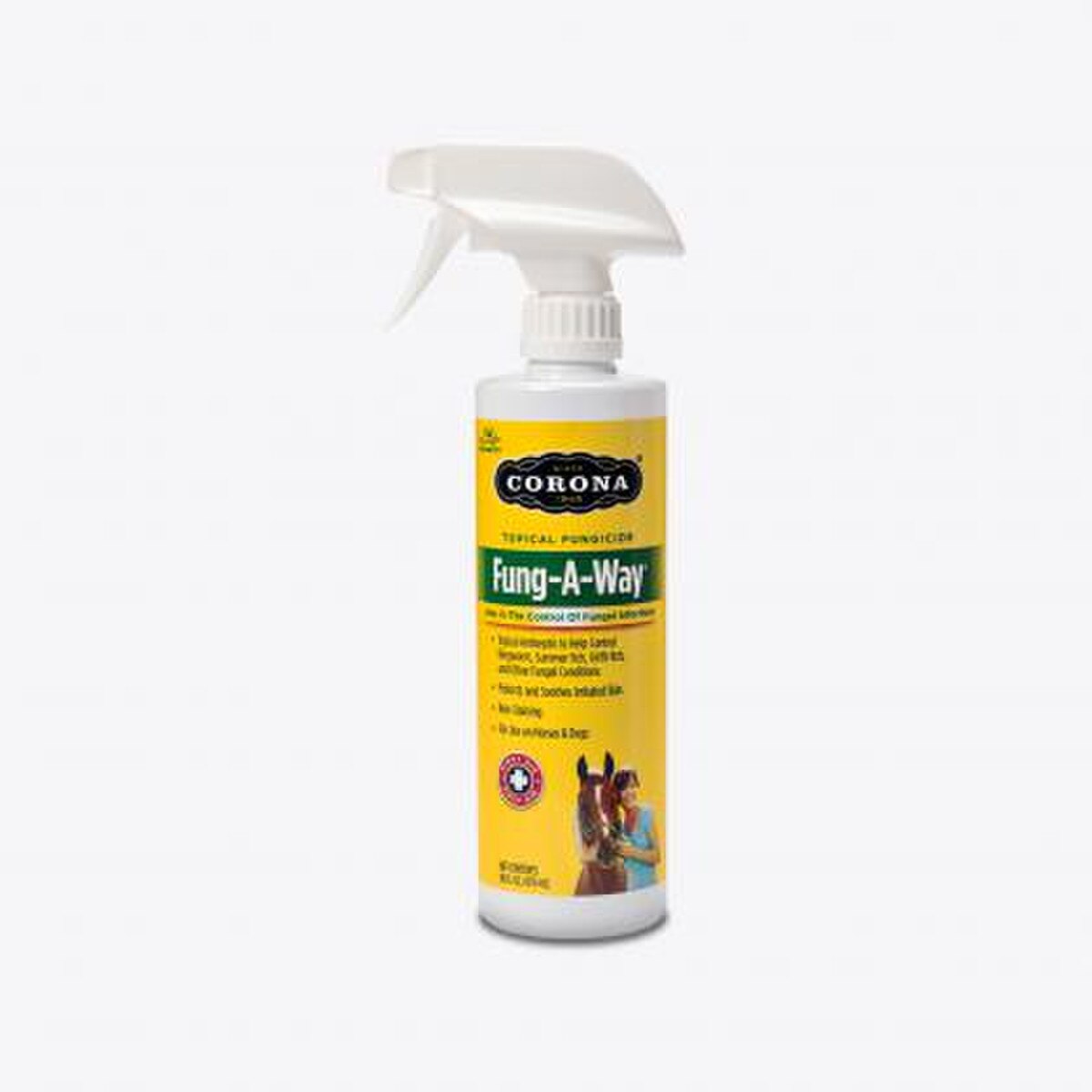 Corona Fung-A-Way Topical Fungicide 32 oz – Horse, Dog & Cat Skin Treatment for Ringworm, Girth Itch & Fungal Infections
