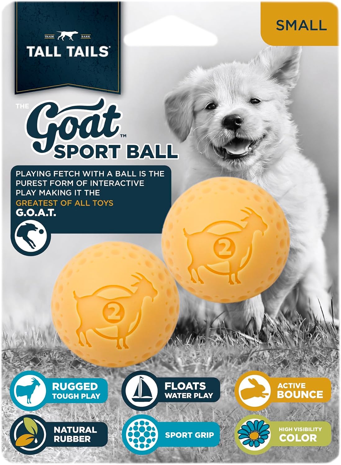 Tall Tails GOAT Sport Fetch Ball Dog Toy 