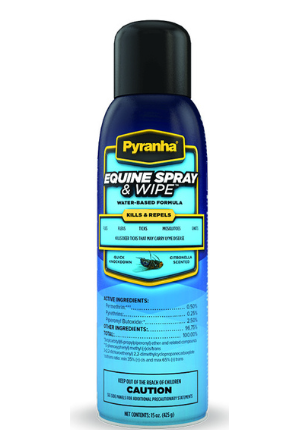 Pyranha Equine Spray & Wipe – 15 oz Aerosol