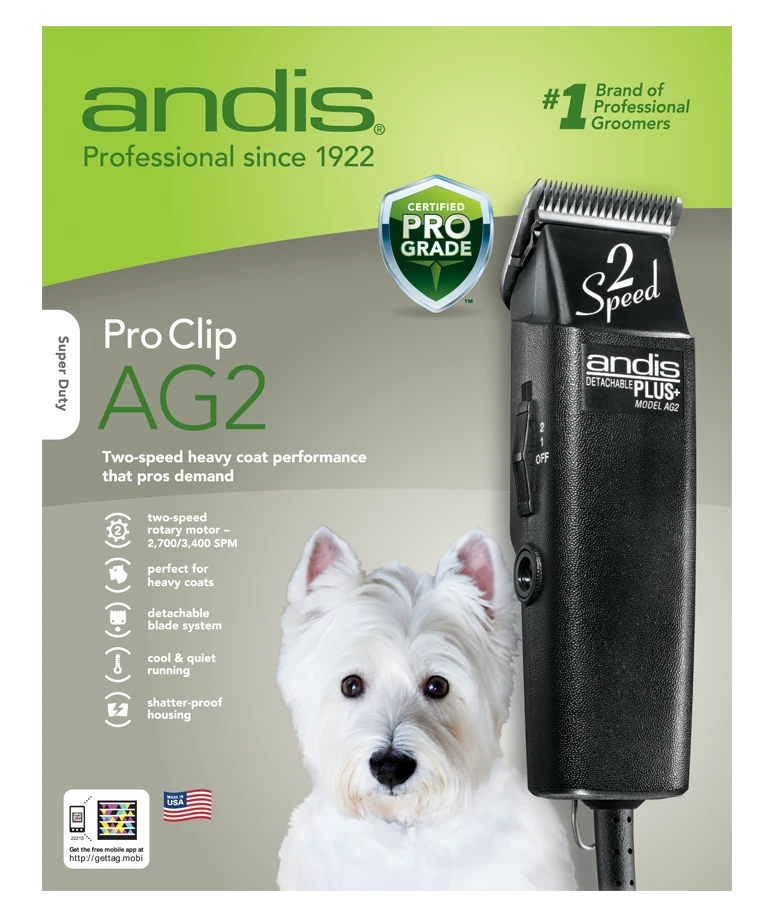 AG2-Speed+Detachable Blade Clipper Black