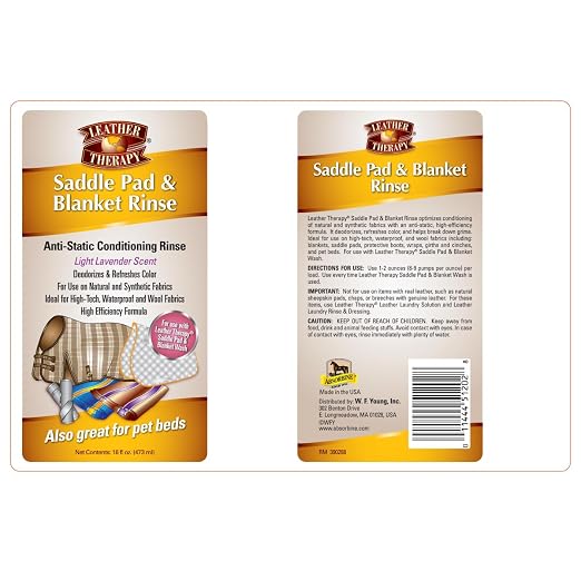 Saddle Pad/Blanket Rinse 16oz 