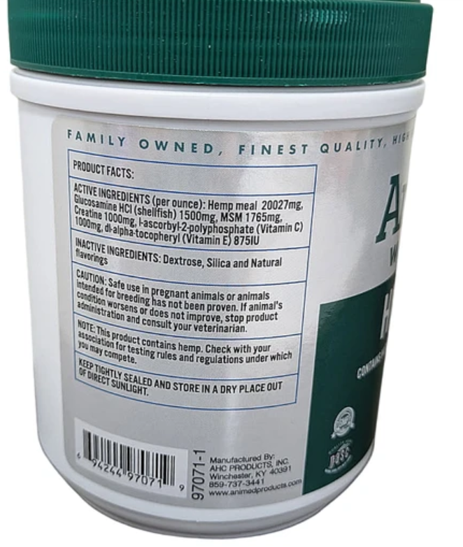 Animed Dog Care Hip Help Hemp Oil - 20 oz