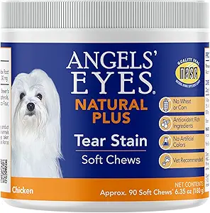 Angels' Eyes Natural Tear Stain Prevention Soft Chews for Dogs, 90 Count
