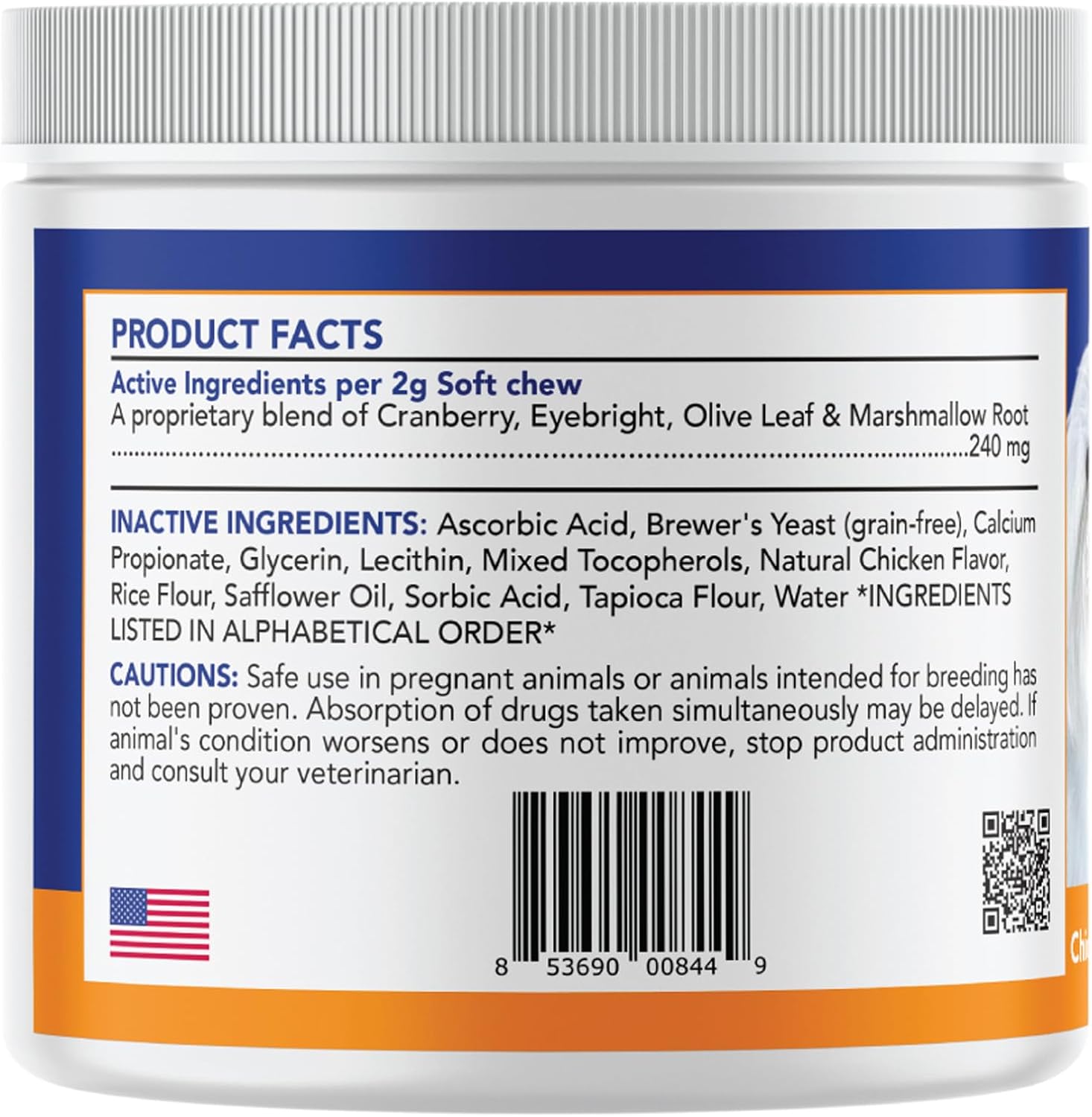 Angels' Eyes Natural Tear Stain Prevention Soft Chews for Dogs, 90 Count