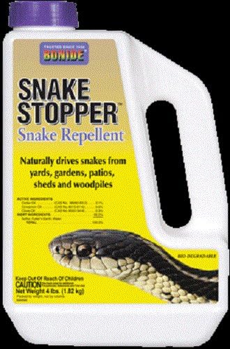 Bonide Snake Stopper Snake Repellent Granules 4 lb – Ready-to-Use Outdoor Snake, Lizard & Iguana Deterrent