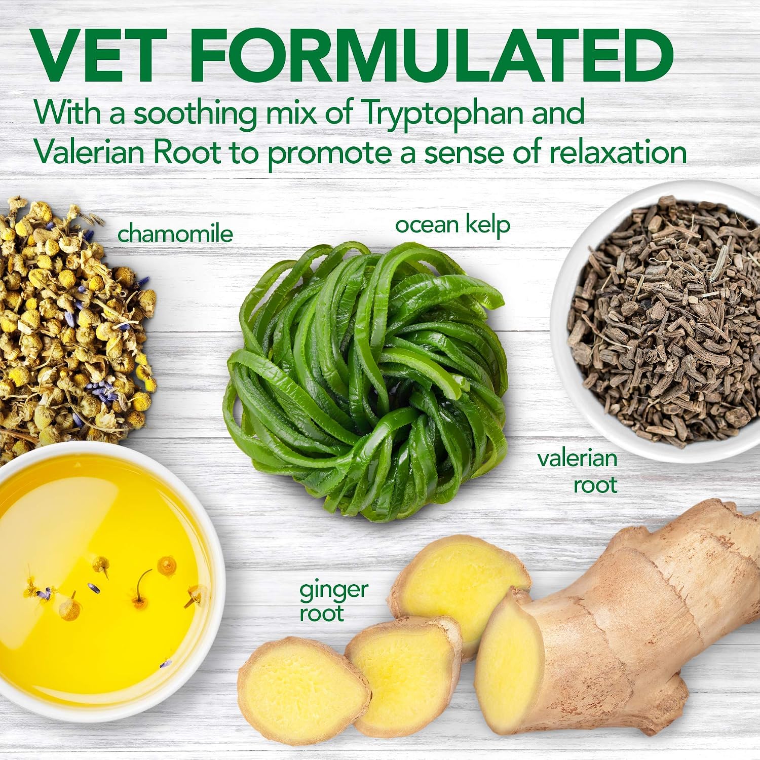 Vet’s Best Comfort Calm Soft Chews for Dogs 30 Count – 4.2 oz Calming Supplement with L-Tryptophan, Valerian & Chamomile