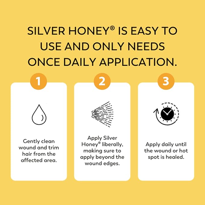 Absorbine Silver Honey Hot Spot & Wound Care Spray Gel, 8 fl oz