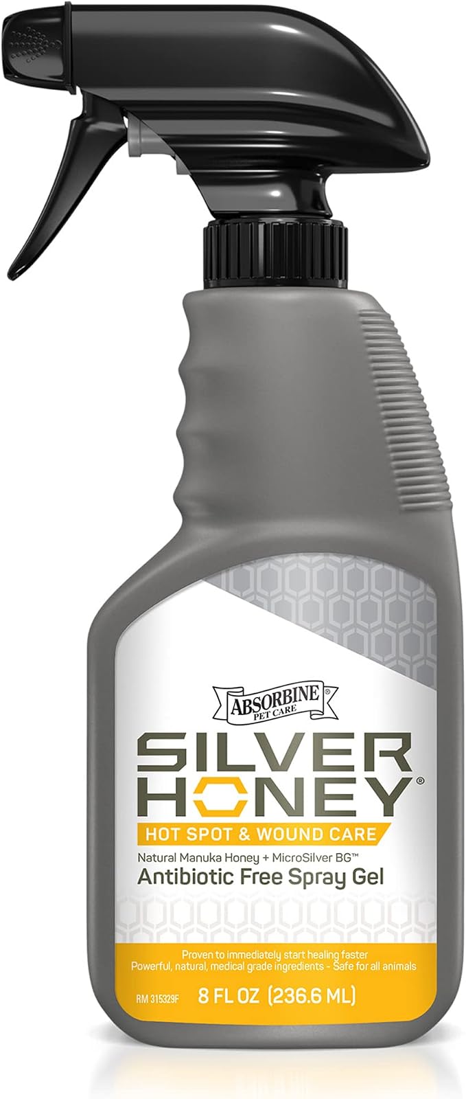 Absorbine Silver Honey Hot Spot & Wound Care Spray Gel, 8 fl oz
