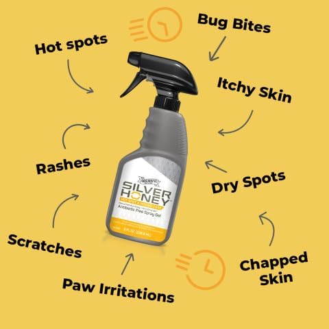 Absorbine Silver Honey Hot Spot & Wound Care Spray Gel, 8 fl oz