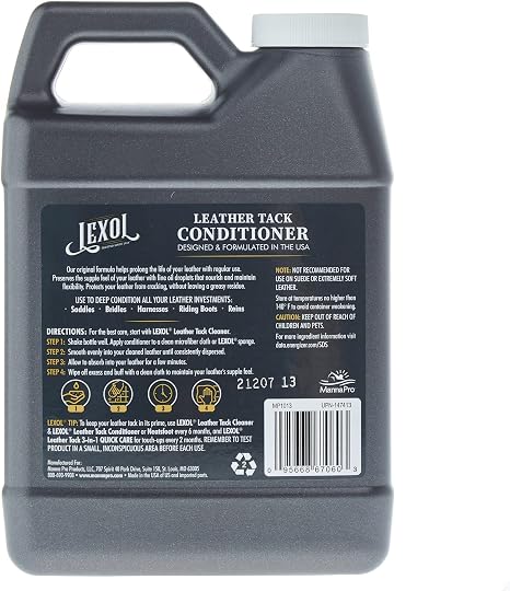 Lexol Leather Conditioner – Leather Care for Saddles, Horse Tack, Boots, Furniture & Auto Interiors