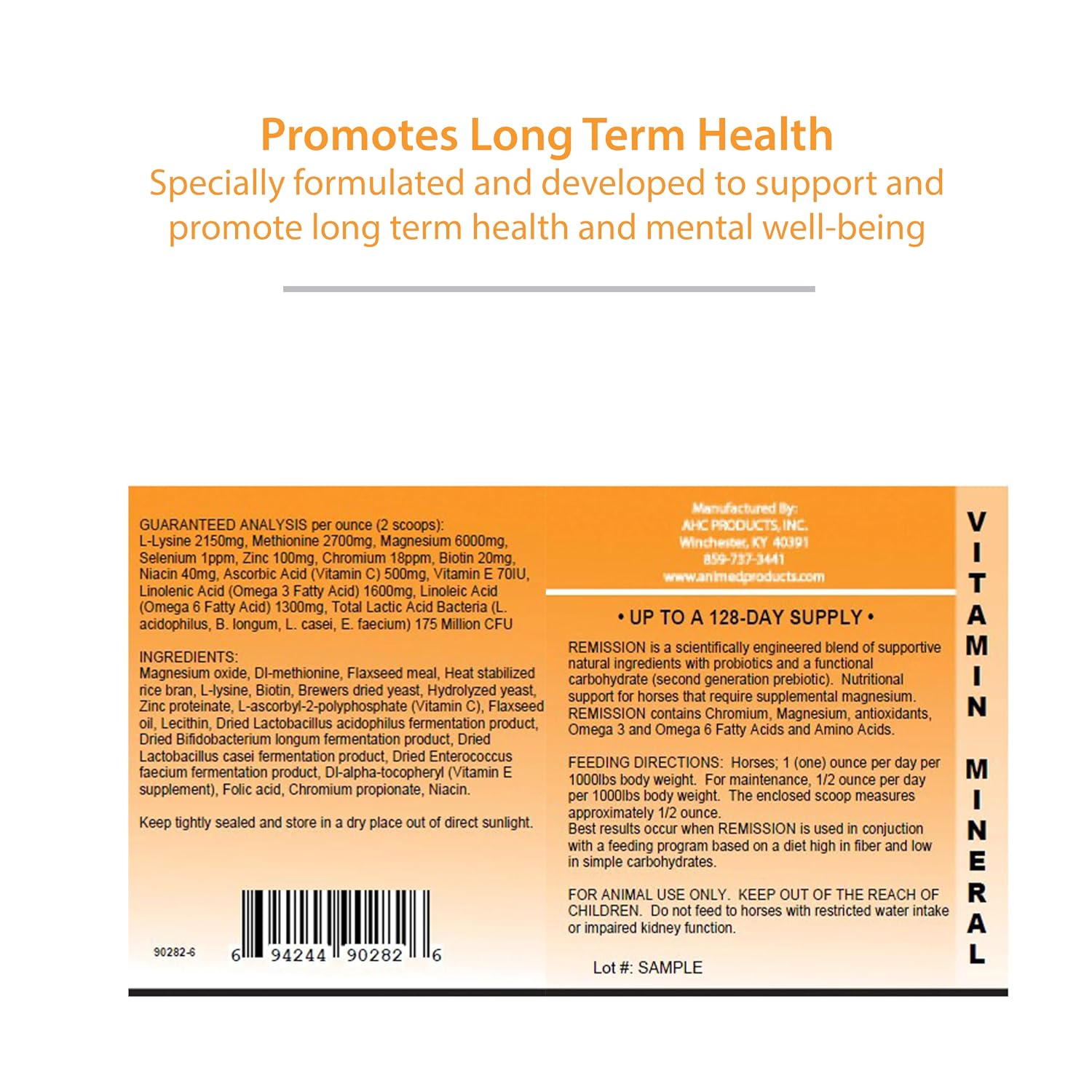 AniMed Remission Hoof Health Horse Supplement – Magnesium, Biotin & Probiotic Support, 4 lb