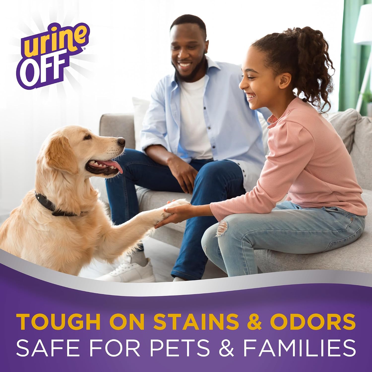Urine Off Dog & Puppy Stain & Odor Remover – Bio-Enzymatic Pet Urine Cleaner & Odor Eliminator