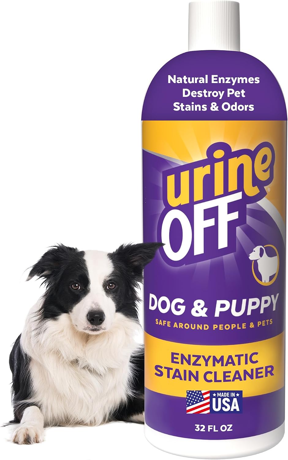 Urine Off Dog & Puppy Stain & Odor Remover – Bio-Enzymatic Pet Urine Cleaner & Odor Eliminator